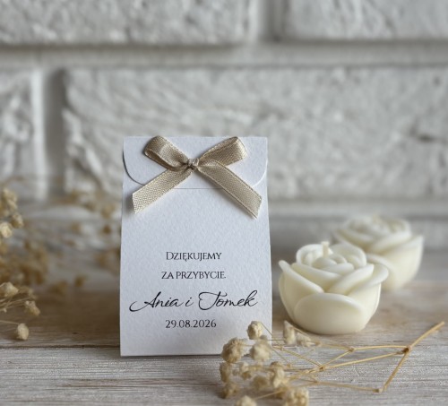 Świeca Sojowa Róża – Podziękowanie dla Gości.