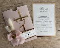 Etui/koperta i wkładka z zaproszeniem.