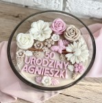 Świeca sojowa na urodziny z personalizacją