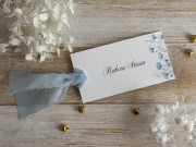 Winietka na stół z niebieskimi kwiatami | Personalizowana
