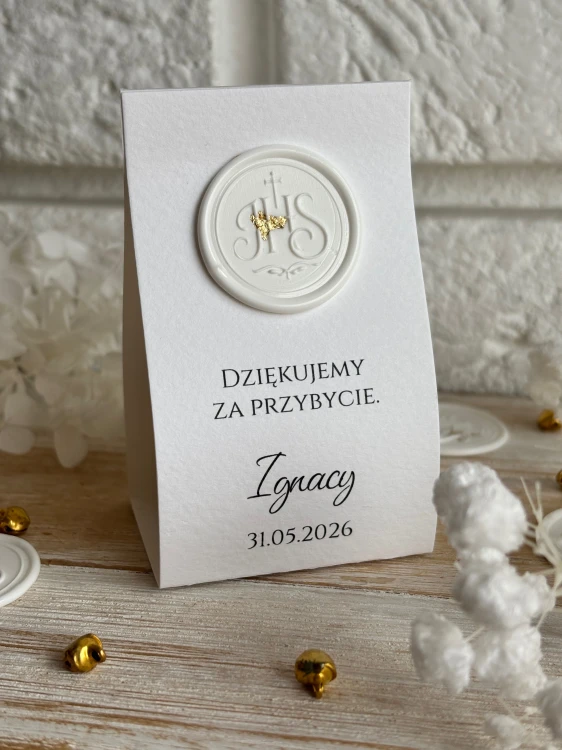 Podziękowanie dla gości komunijnych.
