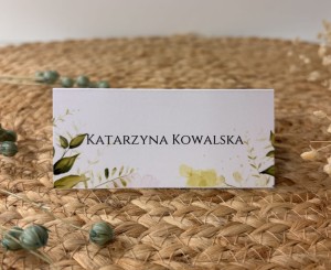 Winietki z motywem roślinnym 