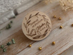 Podziękowania dla gości magnes