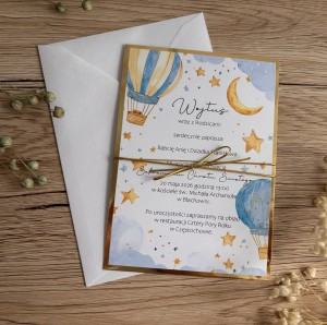 Zaproszenie na chrzest dla chłopca